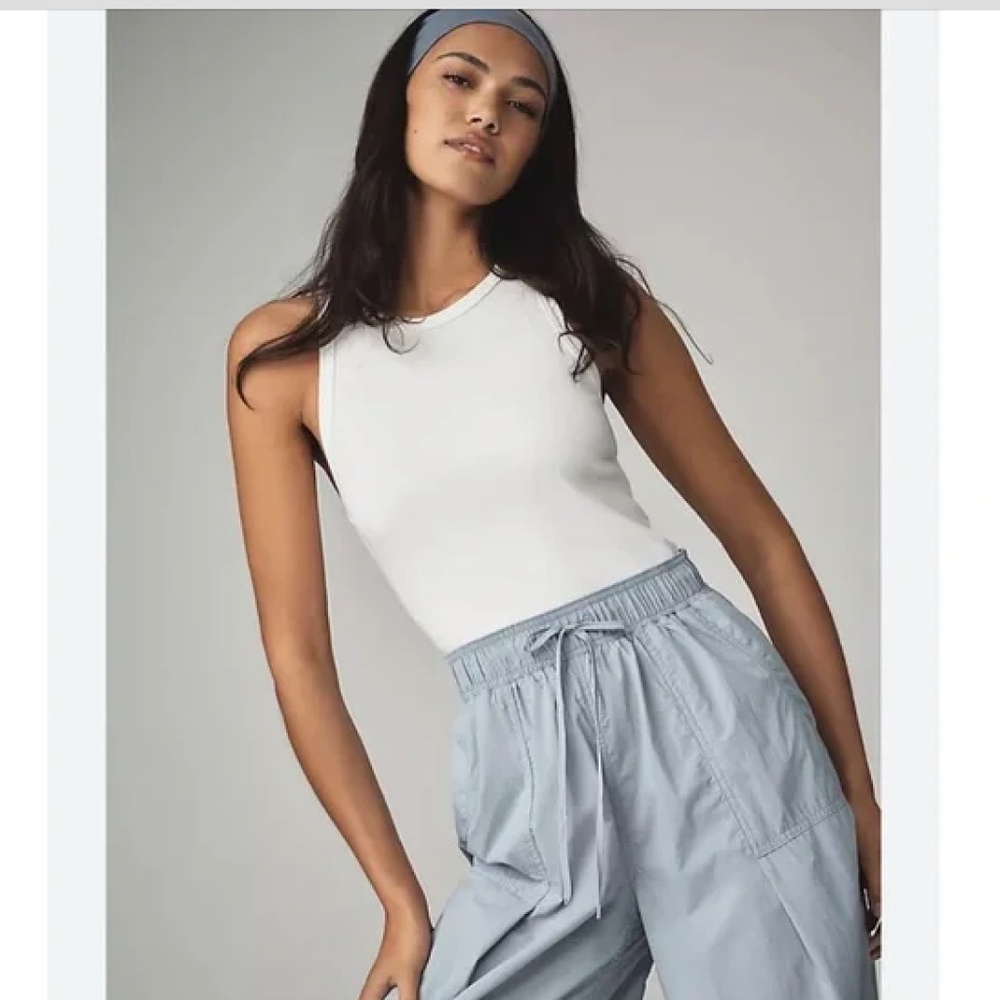 DAILY PRACTICE ANTHROPOLOGIE Daily Practice Messa Jumpsuit - Blue & White XS